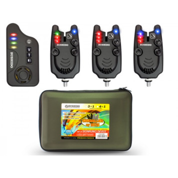 Набор сигнализаторов поклёвки BUSHIDO SIGNALLER OF BITE 309 3шт+1пейджер