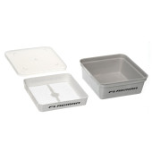 Коробка Flagman для наживки+сито+крышка 13,5х13,5х5,5см