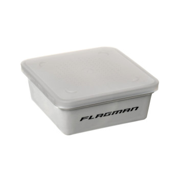Коробка Flagman для наживки+сито+крышка 13,5х13,5х5,5см-2