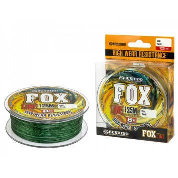 Плетеный шнур BUSHIDO FOX LINE X-8 125м