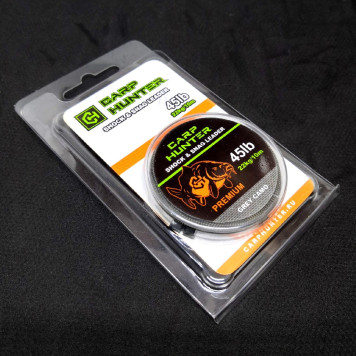 Тонущий шок лидер CarpHunter PREMIUM 45lb (22кг) 10м (grey camo)-1