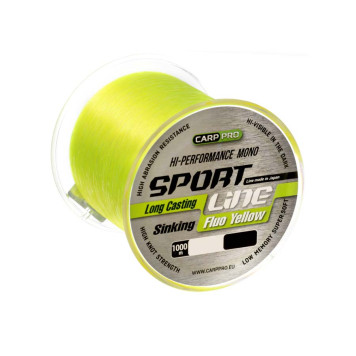 Леска Carp Pro Sport Line Fluo Yellow 1000м