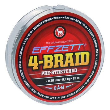 Шнур DAM Effzett 4-BRAID 125m  желтый