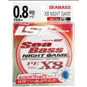 Шнур LINESYSTEM Sea Bass X8 Night Game 150 м желтый
