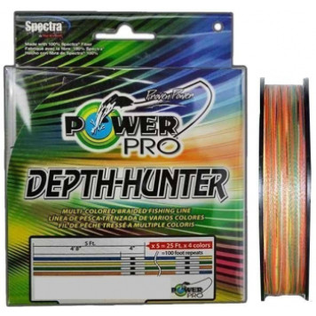 Шнур Power Pro Depth-Hunter Multicolor 100м
