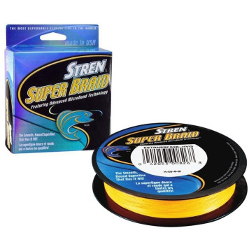 Шнур Stren Super Braid Hi vis Gold 270 м