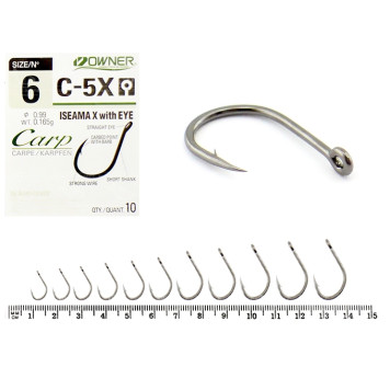 Крючки Owner 53269 (С-5X) Iseama X With Eye