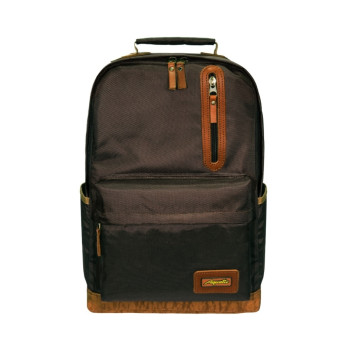 Рюкзак Aquatic Р-26ТКРД городской (тёмно-коричневый, рыжее дно)