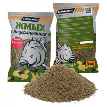 Жмых подсолнечника Карпомания 1кг (сыпуха)