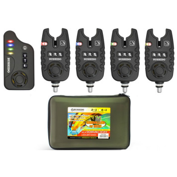 Набор сигнализаторов поклёвки BUSHIDO SIGNALING DEVICE 422 4шт+1пейджер