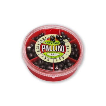 Набор грузил PALLINI (дробь) 70 грамм (0.2 - 0.75 г)