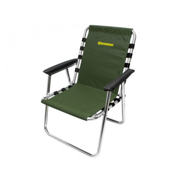 Кресло BUSHIDO ШЕЗЛОНГ алюм. с подлокотниками 0707-004