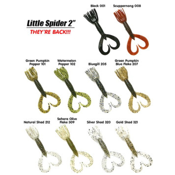 Силиконовая приманка Keitech Little Spider 2