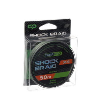 Шок-лидер Carp Pro Shock Braid PE X4 0.16мм 25м Dark Green-1