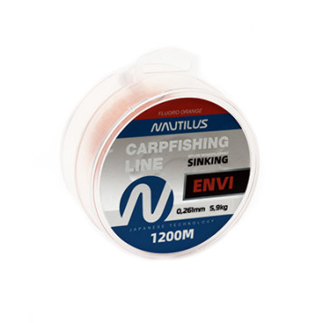 Леска карповая Nautilus Envi Orange 1200м-2